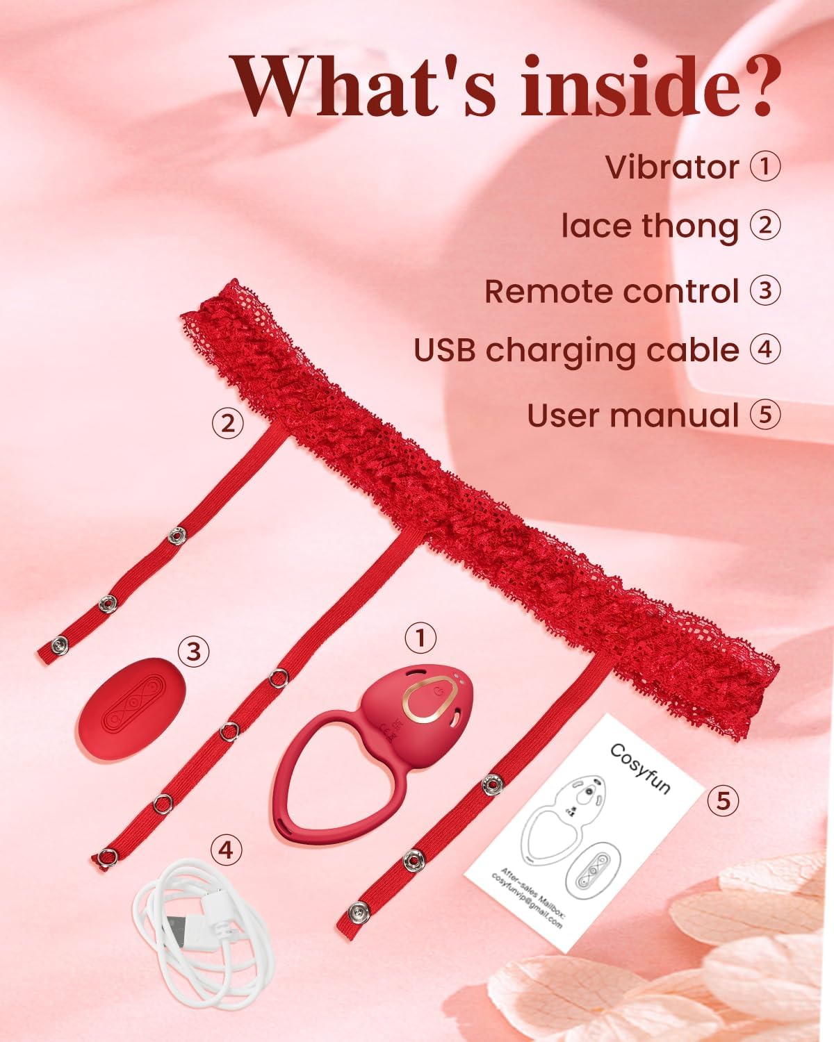 Cosyfun Couples Vibrator with Lace Panties - Wearable Clitoral Stimulator (L) thumbnail 7